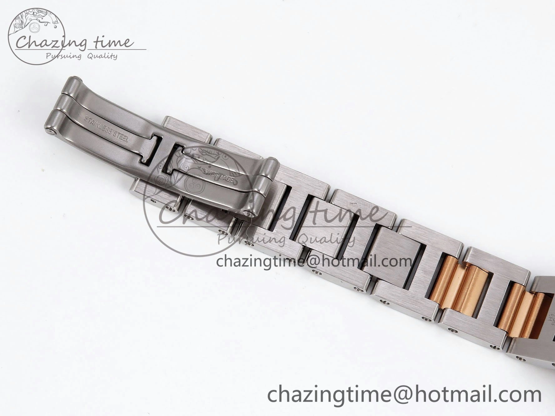 Ballon Bleu 33mm SS RG AF 1:1 Best Edition Silver Dial on SS RG Bracelet SEIKO NH05A Bold 6035