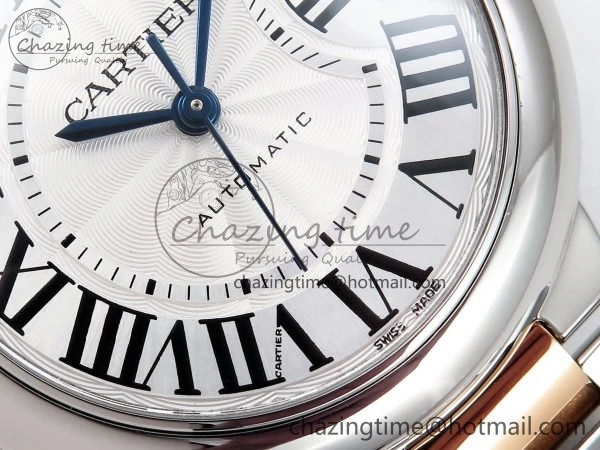 Ballon Bleu 33mm SS RG AF 1:1 Best Edition Silver Dial on SS RG Bracelet SEIKO NH05A Bold 6035