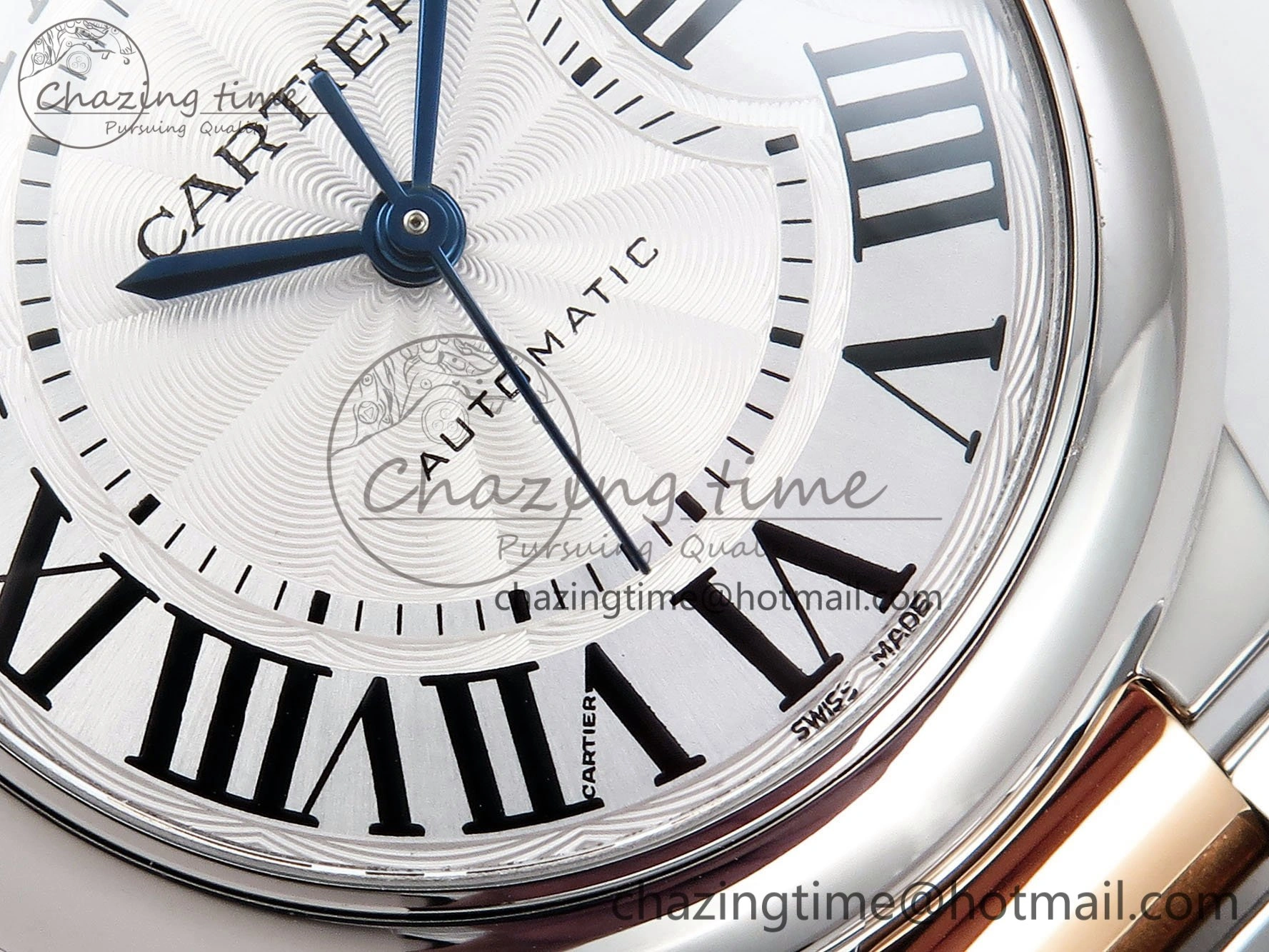Ballon Bleu 33mm SS RG AF 1:1 Best Edition Silver Dial on SS RG Bracelet SEIKO NH05A Bold 6035