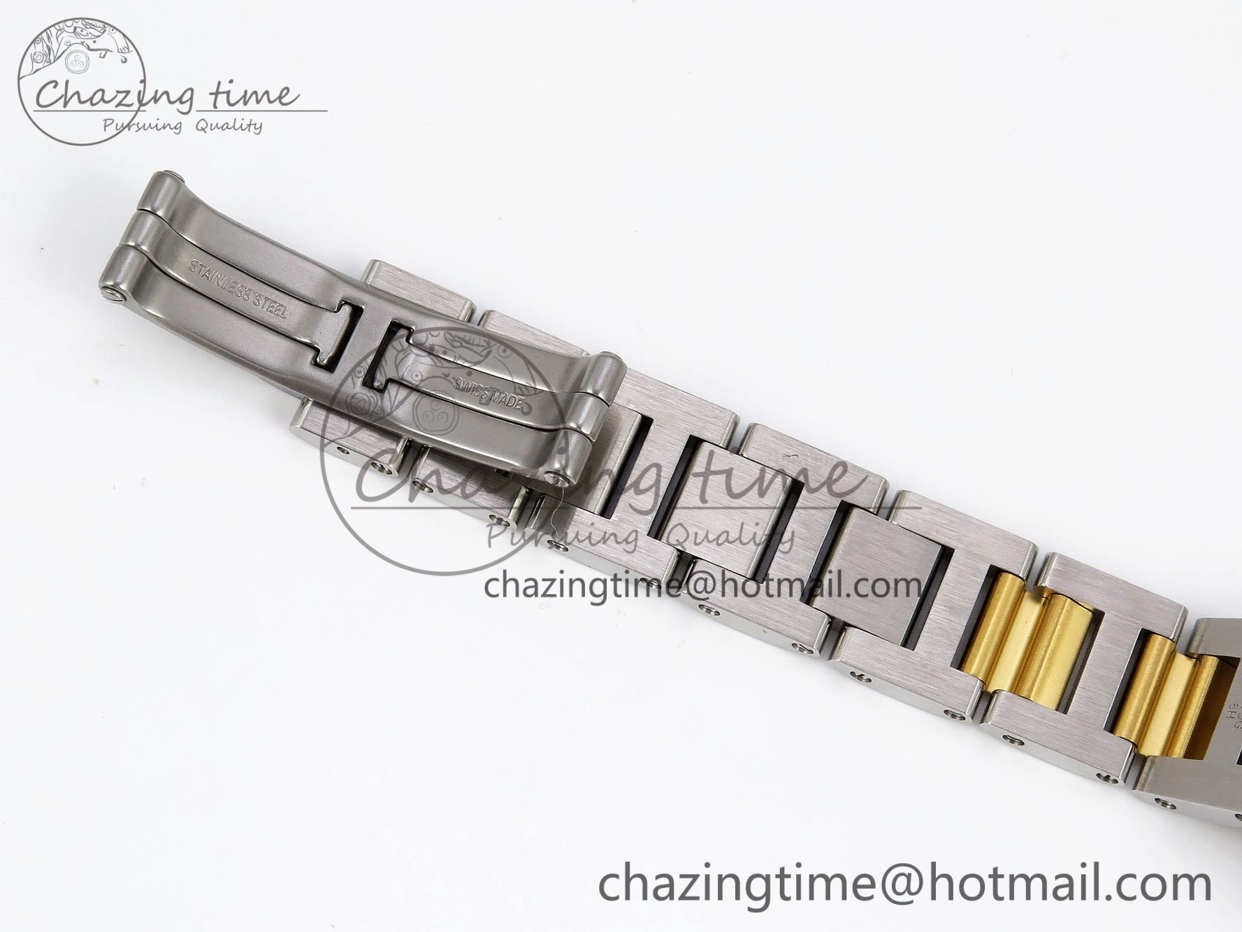Ballon Bleu 33mm SS YG AF 1:1 Best Edition Silver Dial on SS YG Bracelet SEIKO NH05A Bright 6036
