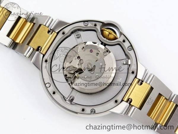 Ballon Bleu 33mm SS YG AF 1:1 Best Edition Silver Dial on SS YG Bracelet SEIKO NH05A Bright 6036