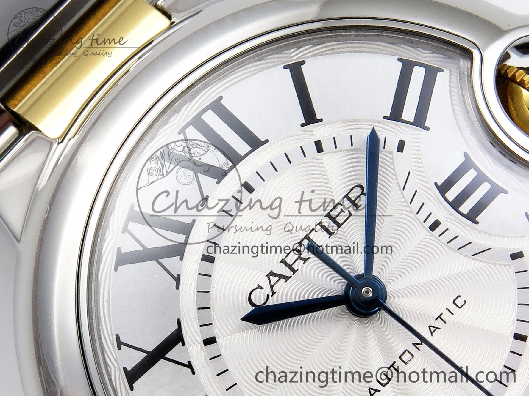 Ballon Bleu 33mm SS YG AF 1:1 Best Edition Silver Dial on SS YG Bracelet SEIKO NH05A Bright 6036