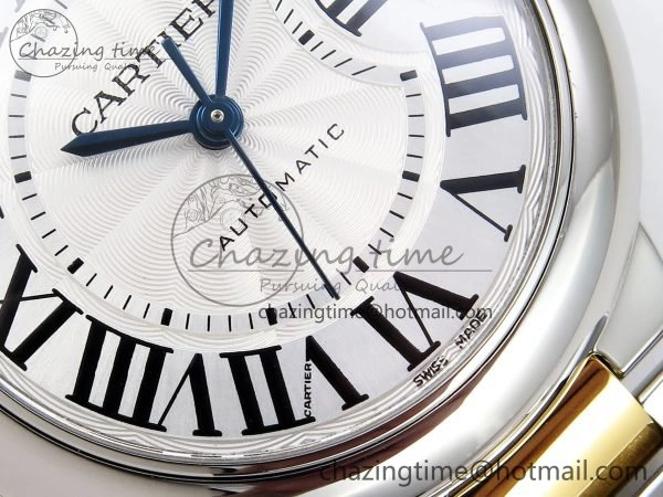 Ballon Bleu 33mm SS YG AF 1:1 Best Edition Silver Dial on SS YG Bracelet SEIKO NH05A Bright 6036