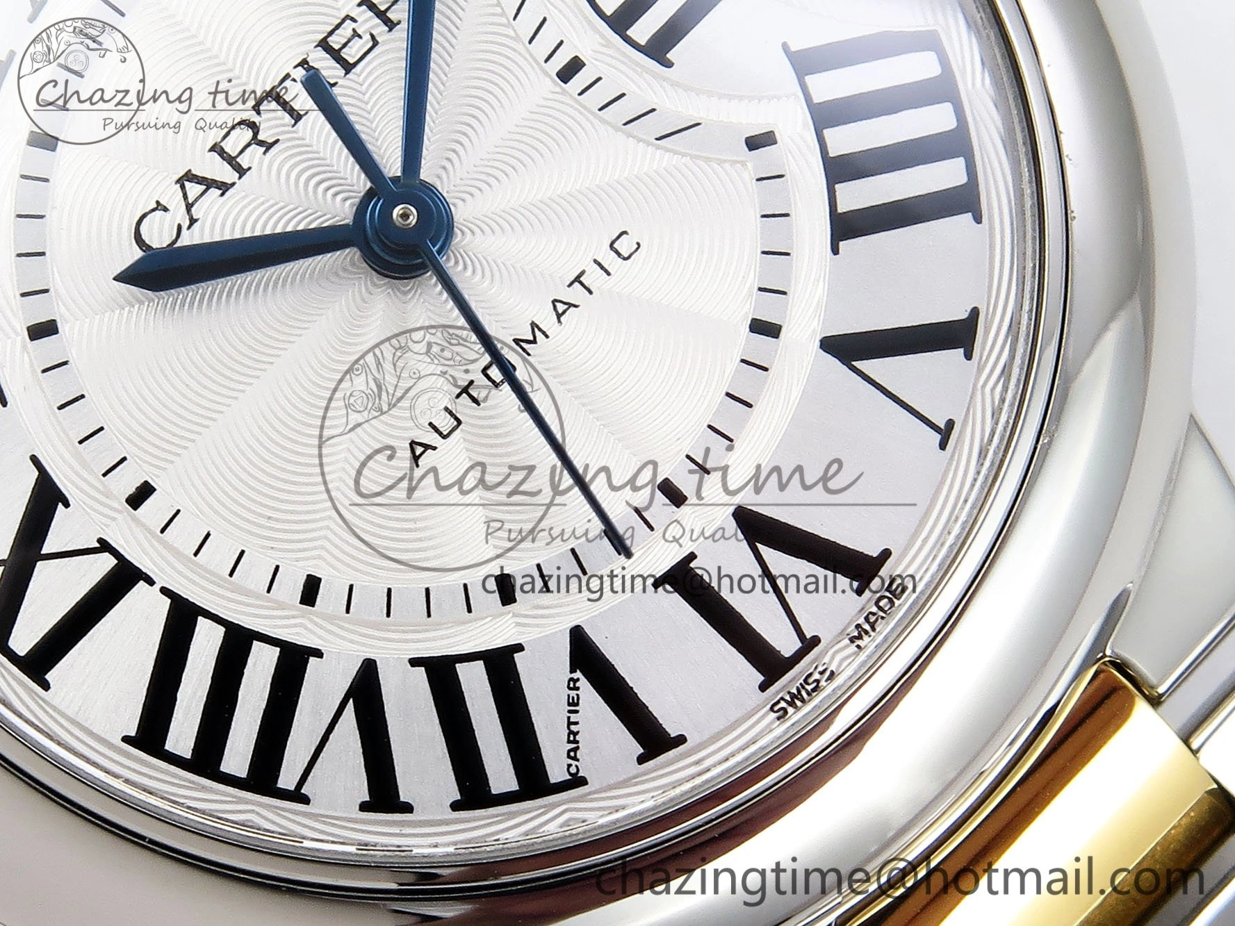 Ballon Bleu 33mm SS YG AF 1:1 Best Edition Silver Dial on SS YG Bracelet SEIKO NH05A Bright 6036