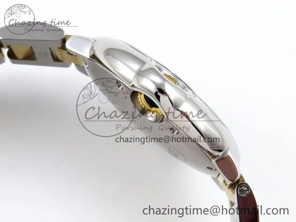 Ballon Bleu 33mm SS YG AF 1:1 Best Edition Silver Dial on SS YG Bracelet SEIKO NH05A Bright 6036