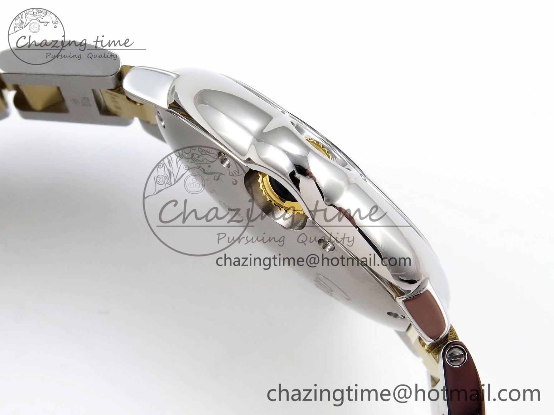 Ballon Bleu 33mm SS YG AF 1:1 Best Edition Silver Dial on SS YG Bracelet SEIKO NH05A Bright 6036