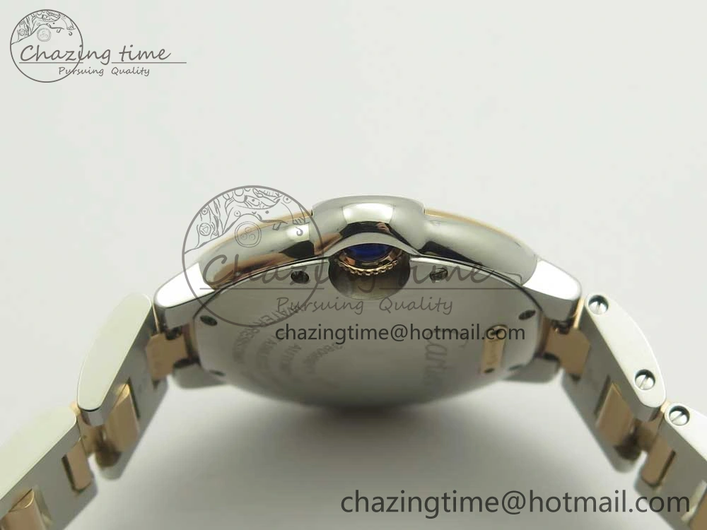 UrbanStyle Ballon Bleu 33mm V6F 1:1 Best Edition SS RG White Texture Dial on SS RG Bracelet SEIKO NH05A 6184