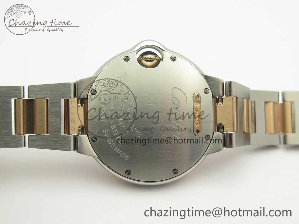 UrbanStyle Ballon Bleu 33mm V6F 1:1 Best Edition SS RG White Texture Dial on SS RG Bracelet SEIKO NH05A 6184