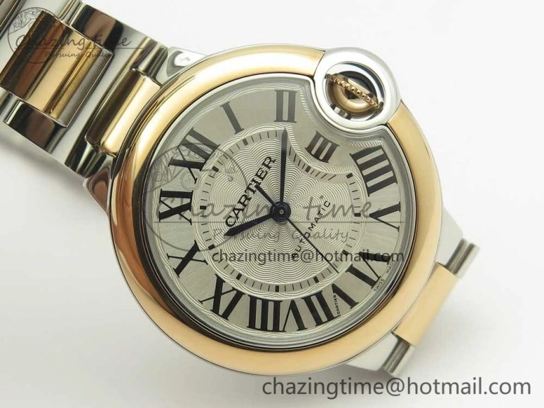 UrbanStyle Ballon Bleu 33mm V6F 1:1 Best Edition SS RG White Texture Dial on SS RG Bracelet SEIKO NH05A 6184