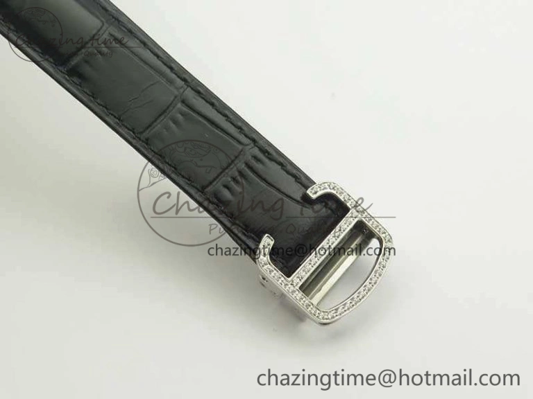 Ballon Bleu 36mm Crystal SS TWF Best Edition Crystal Dial On Black Leather Strap Quartz WeatherProof 10723
