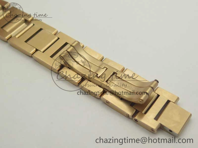 HighQuality Ballon Bleu 36mm RG V6F 1:1 Best Edition Pink MOP Dial Crystal Bezel on RG Bracelet SEIKO NH05A 10704