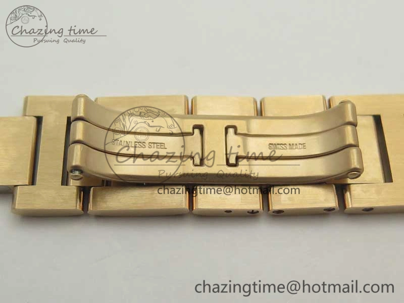 HighQuality Ballon Bleu 36mm RG V6F 1:1 Best Edition Pink MOP Dial Crystal Bezel on RG Bracelet SEIKO NH05A 10704