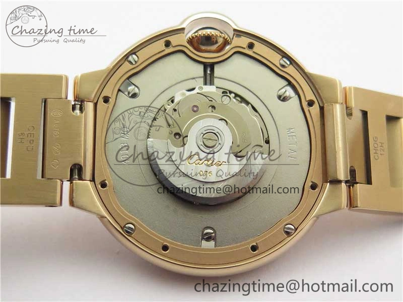 Upgraded Ballon Bleu 36mm RG V6F 1:1 Best Edition Silver Dial on RG Bracelet SEIKO NH05A 10320