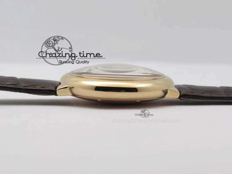 Ballon Bleu 36mm RG V6F Best Edition White Dial On Brown Leather SEIKO NH05A V Stretchable 6303
