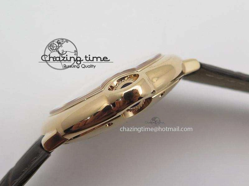 Chic Ballon Bleu 36mm RG V6F White Textured Dial on Dark Brown Leather Strap SEIKO NH05A 6377