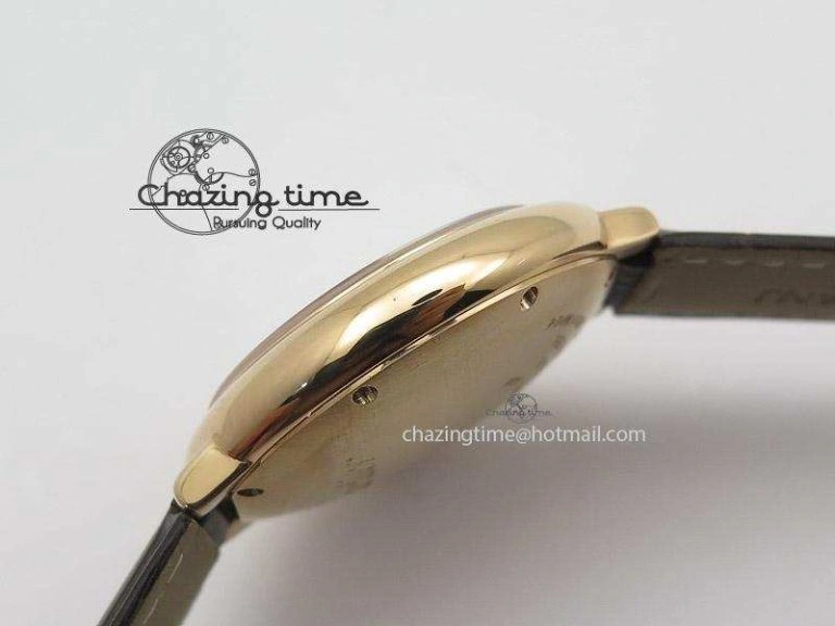 Chic Ballon Bleu 36mm RG V6F White Textured Dial on Dark Brown Leather Strap SEIKO NH05A 6377