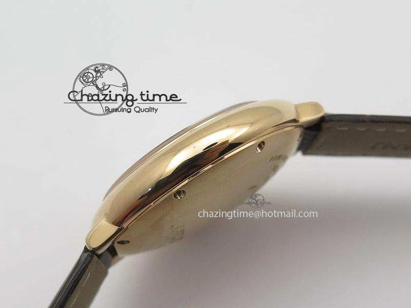 Chic Ballon Bleu 36mm RG V6F White Textured Dial on Dark Brown Leather Strap SEIKO NH05A 6377