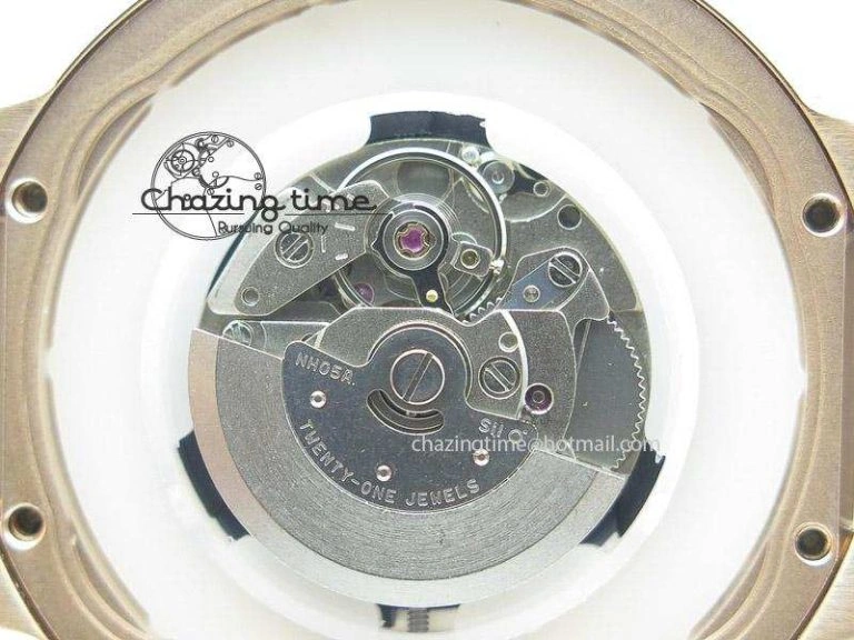 Ballon Bleu 36mm RG V6F White Textured Dial on White Leather Strap SEIKO NH05A ComfortFit 6378