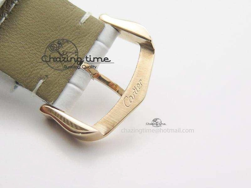 Ballon Bleu 36mm RG V6F White Textured Dial on White Leather Strap SEIKO NH05A ComfortFit 6378