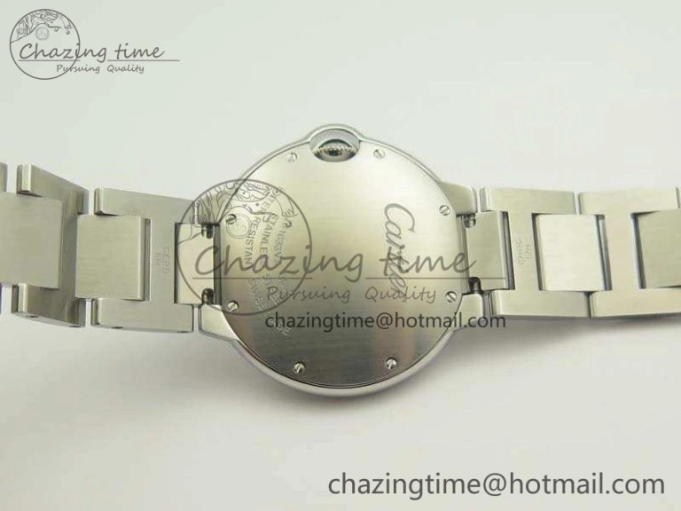 Ballon Bleu 36mm SS V6F 1:1 Best Edition White MOP Dial On SS Bracelet Quartz Durable 10744
