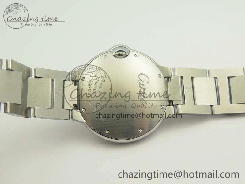 Ballon Bleu 36mm SS V6F 1:1 Best Edition White MOP Dial On SS Bracelet Quartz Durable 10744