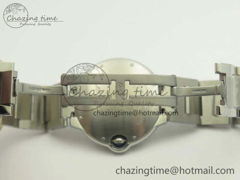 Ballon Bleu 36mm SS V6F 1:1 Best Edition White MOP Dial On SS Bracelet Quartz Durable 10744