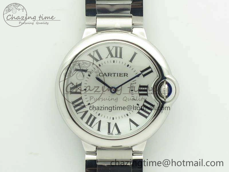 Ballon Bleu 36mm SS V6F 1:1 Best Edition White MOP Dial On SS Bracelet Quartz Durable 10744