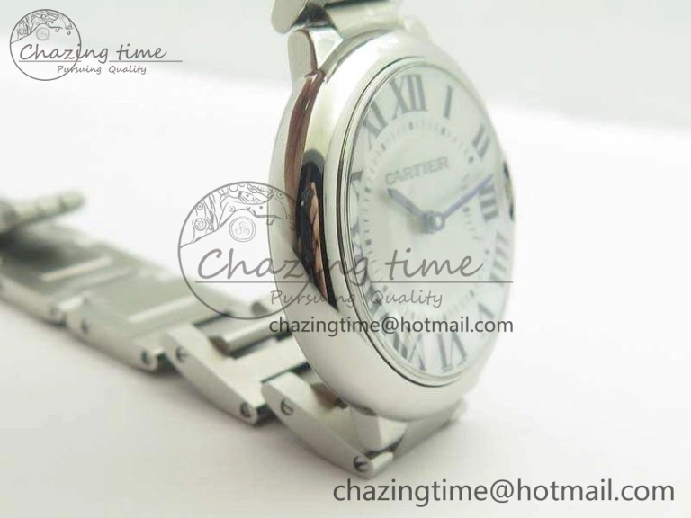 Ballon Bleu 36mm SS V6F 1:1 Best Edition White MOP Dial On SS Bracelet Quartz Durable 10744