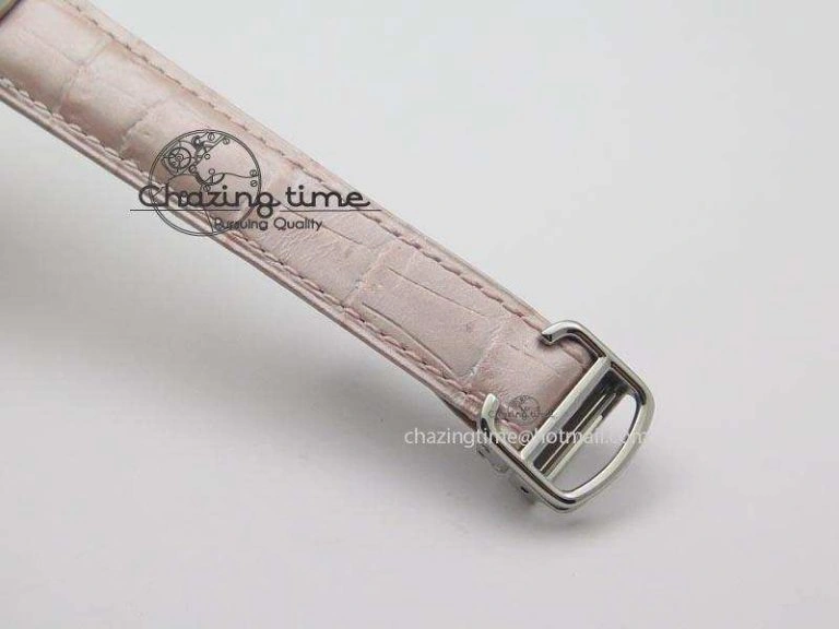 Ballon Bleu 36mm SS V6F Best Edition Pink Textured Dial On Pink Leather Strap Ronda Quartz EasyCare 10784