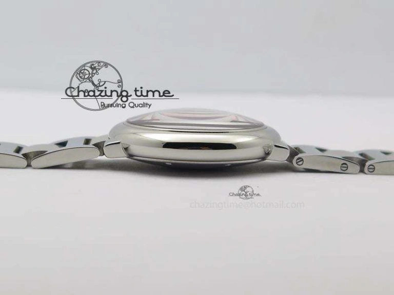 RelaxedFit Ballon Bleu 36mm SS V6F Best Edition Pink Textured Dial On SS Bracelet Ronda Quartz 10782