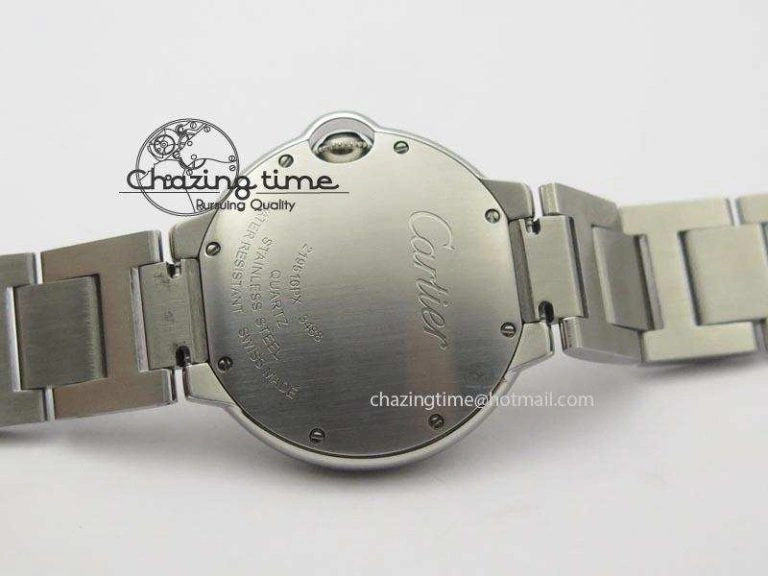 RelaxedFit Ballon Bleu 36mm SS V6F Best Edition Pink Textured Dial On SS Bracelet Ronda Quartz 10782