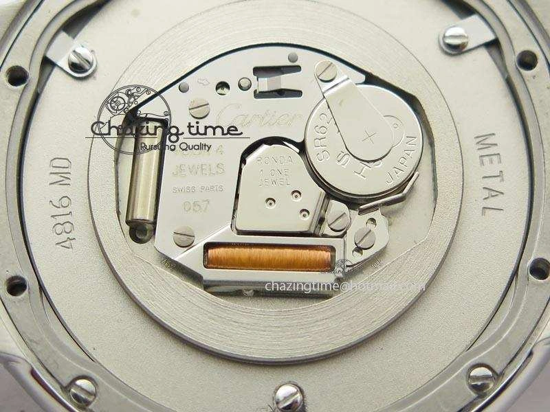 RelaxedFit Ballon Bleu 36mm SS V6F Best Edition Pink Textured Dial On SS Bracelet Ronda Quartz 10782