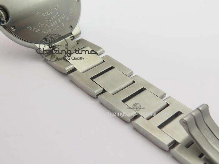 RelaxedFit Ballon Bleu 36mm SS V6F Best Edition Pink Textured Dial On SS Bracelet Ronda Quartz 10782