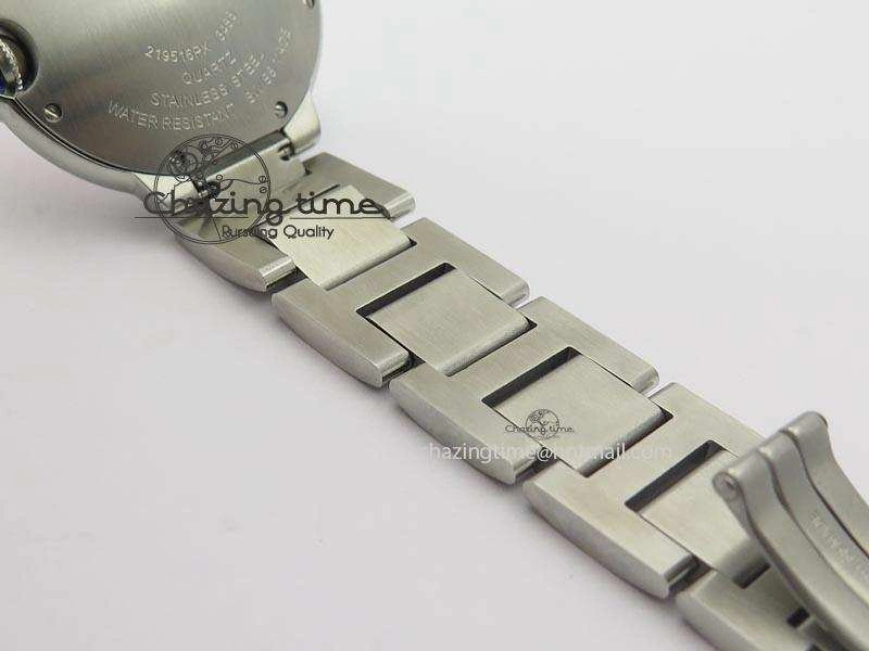RelaxedFit Ballon Bleu 36mm SS V6F Best Edition Pink Textured Dial On SS Bracelet Ronda Quartz 10782