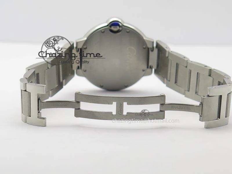 RelaxedFit Ballon Bleu 36mm SS V6F Best Edition Pink Textured Dial On SS Bracelet Ronda Quartz 10782