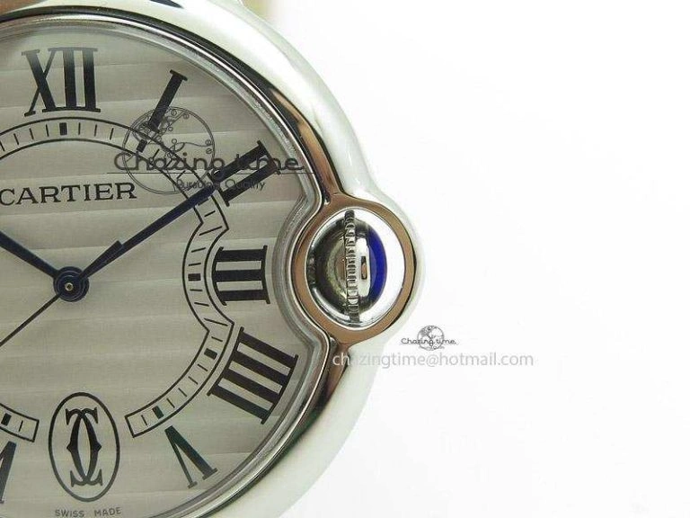 Practical Ballon Bleu 36mm SS V6F White Textured Dial on Pink Leather Strap SEIKO NH05A 6375