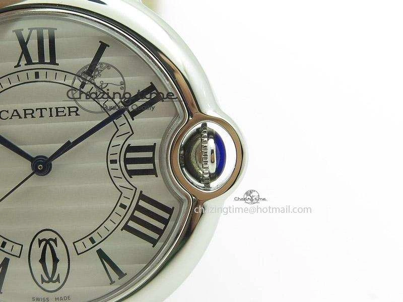 Practical Ballon Bleu 36mm SS V6F White Textured Dial on Pink Leather Strap SEIKO NH05A 6375