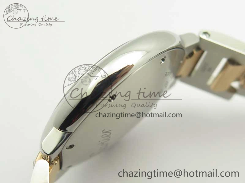 Modern Ballon Bleu 36mm SS RG V6F 1:1 Best Edition White MOP Dial on SS RG Bracelet Ronda Quartz 10677