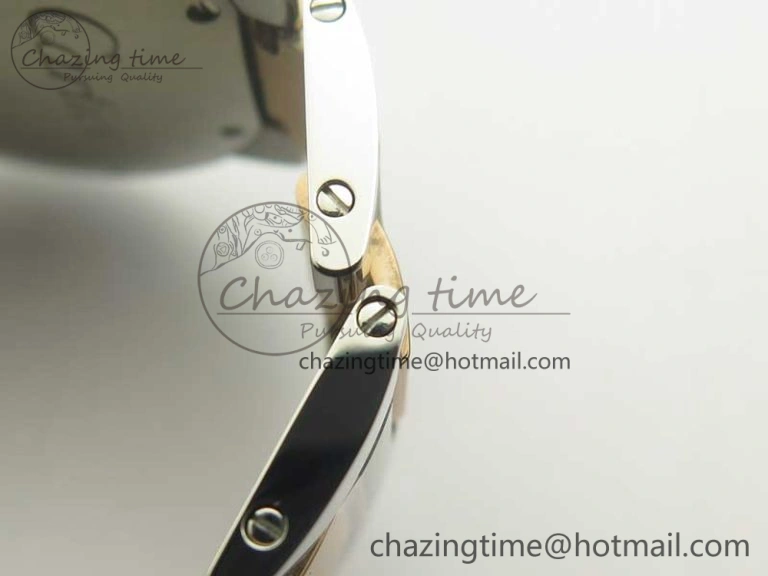 Modern Ballon Bleu 36mm SS RG V6F 1:1 Best Edition White MOP Dial on SS RG Bracelet Ronda Quartz 10677