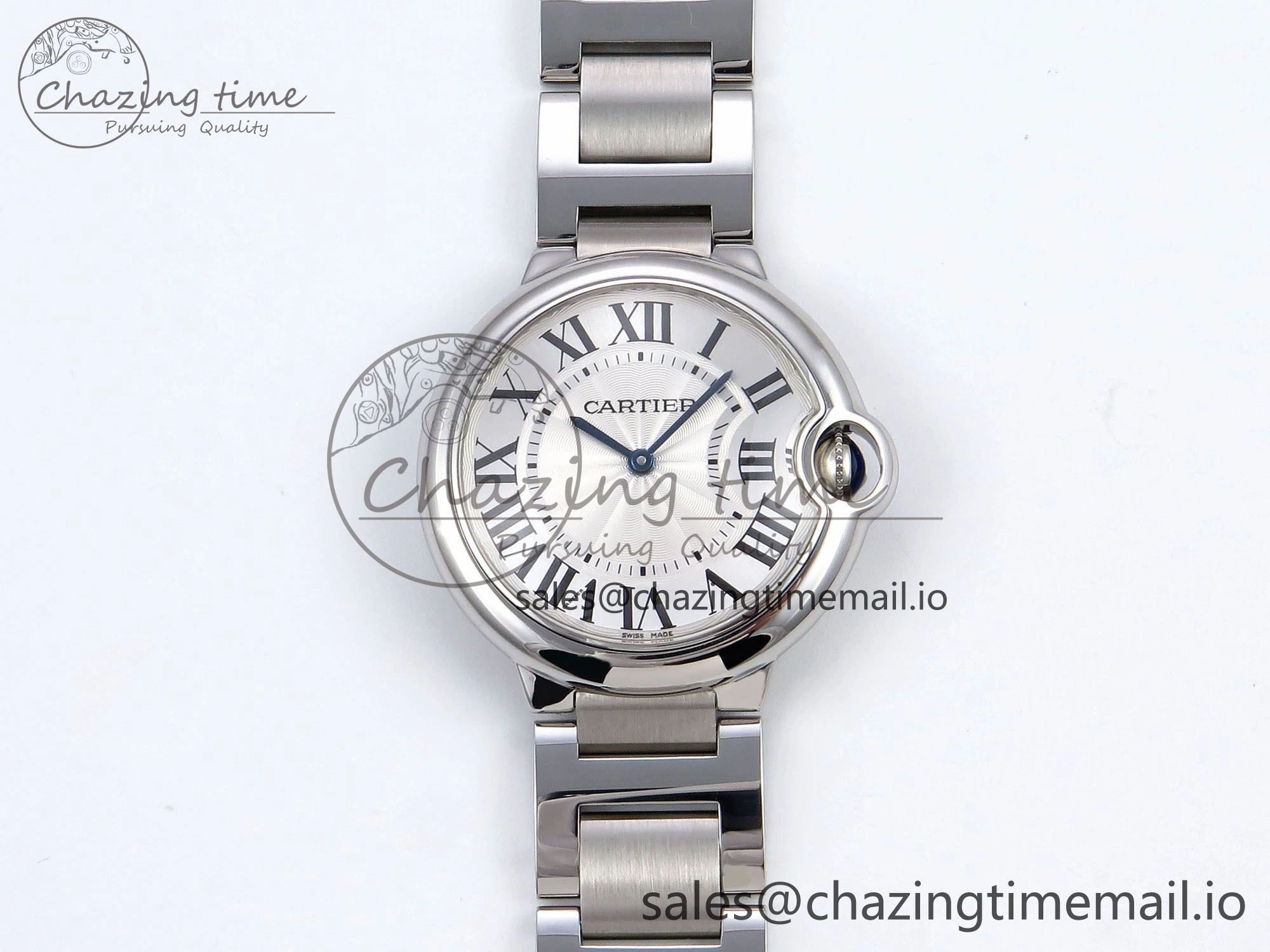 QuickDry Ballon Bleu 36mm V6F 1:1 Best Edition White Dial on SS Bracelet A 5913
