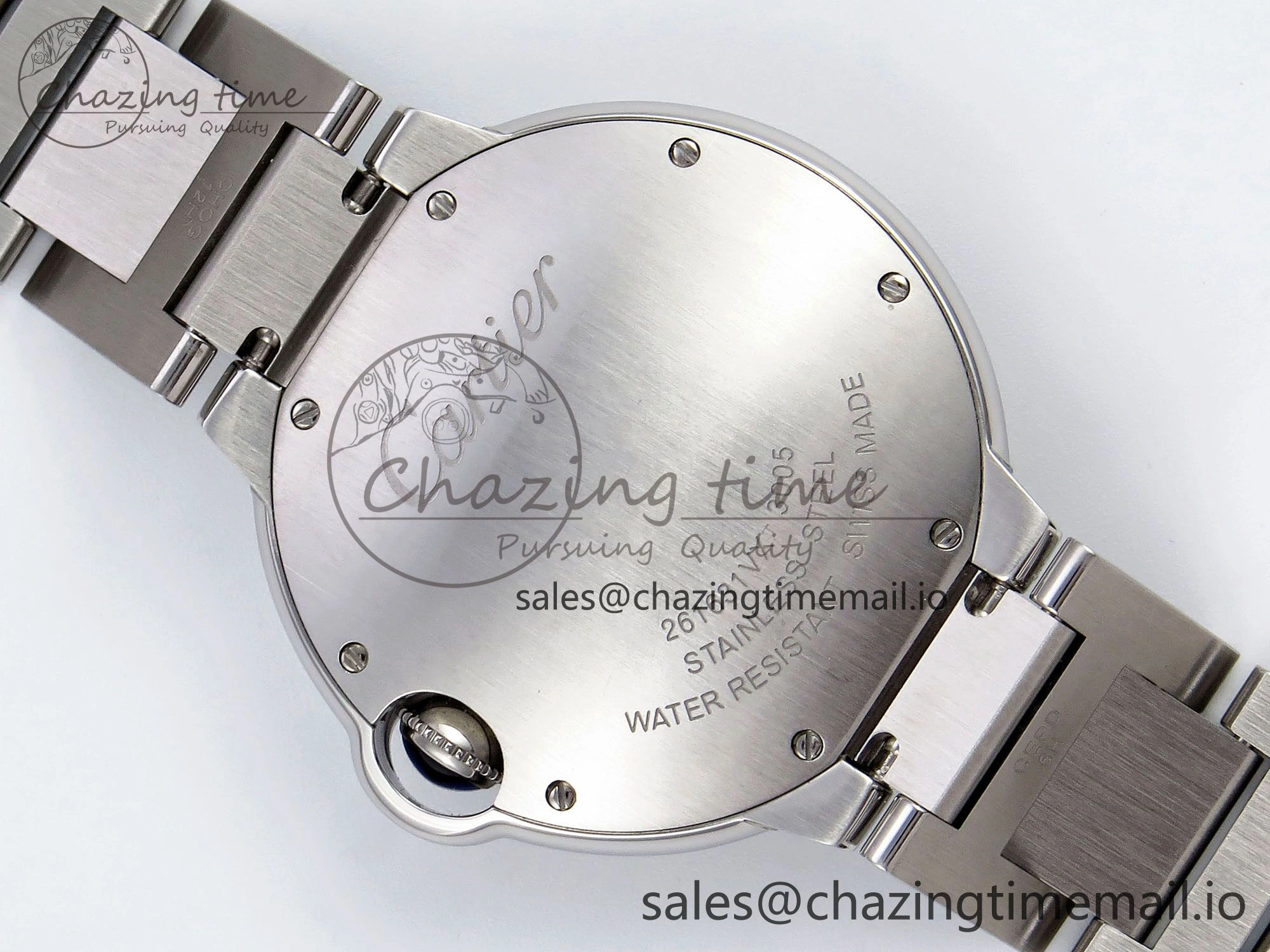 QuickDry Ballon Bleu 36mm V6F 1:1 Best Edition White Dial on SS Bracelet A 5913