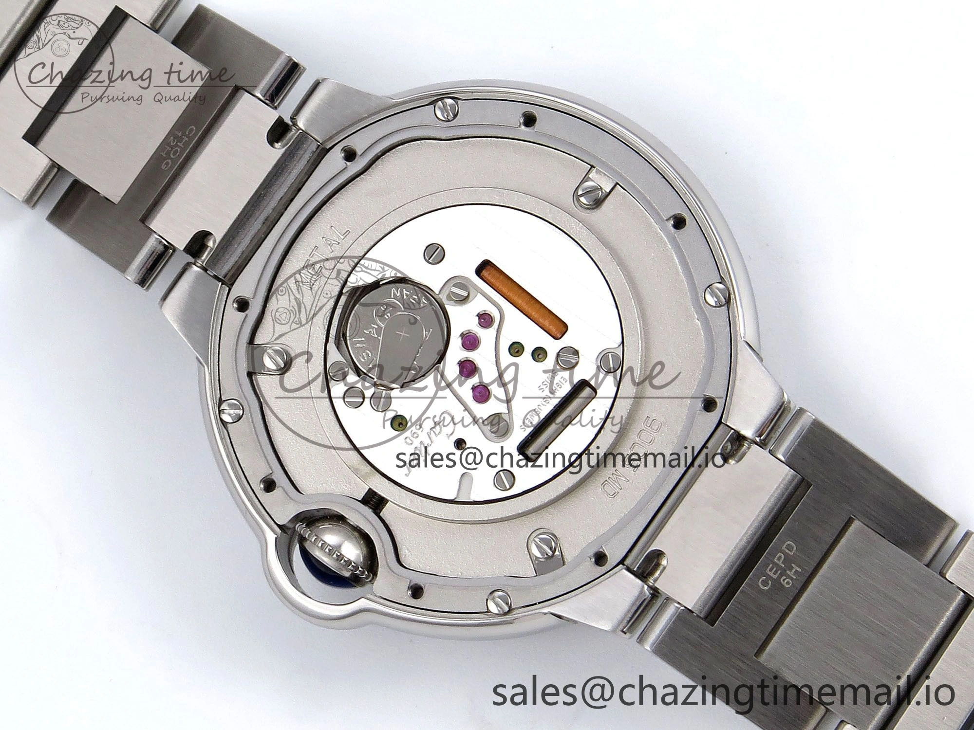 QuickDry Ballon Bleu 36mm V6F 1:1 Best Edition White Dial on SS Bracelet A 5913
