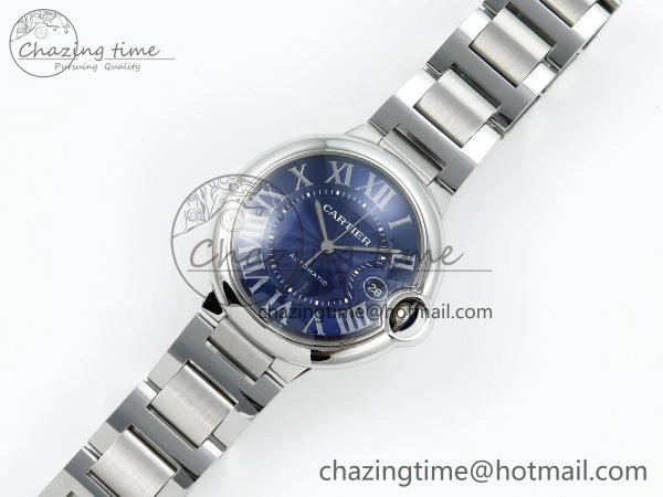 Ballon Bleu 40mm SS CHF 1:1 Best Edition Blue Texture Dial on SS Bracelet A Soft 6049