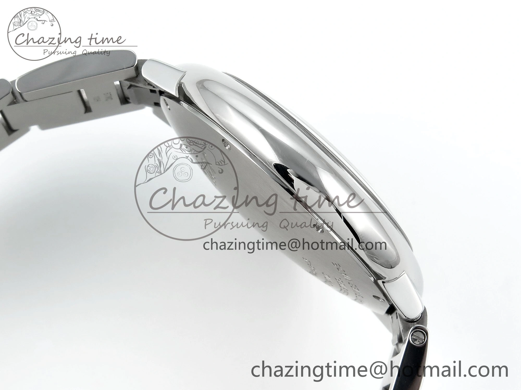 Casual Ballon Bleu 40mm SS CHF 1:1 Best Edition Grey Texture Dial on SS Bracelet A 6044