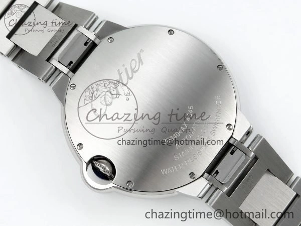 Casual Ballon Bleu 40mm SS CHF 1:1 Best Edition Grey Texture Dial on SS Bracelet A 6044