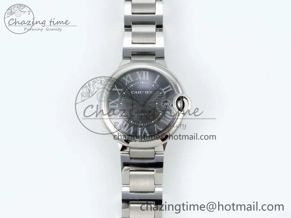 Casual Ballon Bleu 40mm SS CHF 1:1 Best Edition Grey Texture Dial on SS Bracelet A 6044
