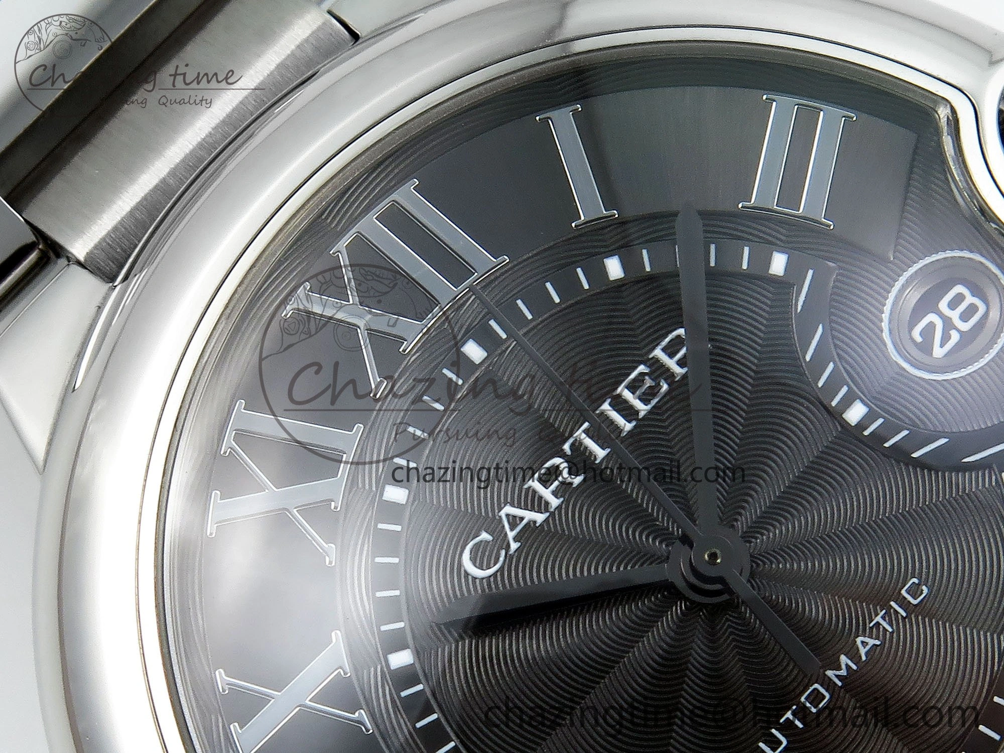 Casual Ballon Bleu 40mm SS CHF 1:1 Best Edition Grey Texture Dial on SS Bracelet A 6044