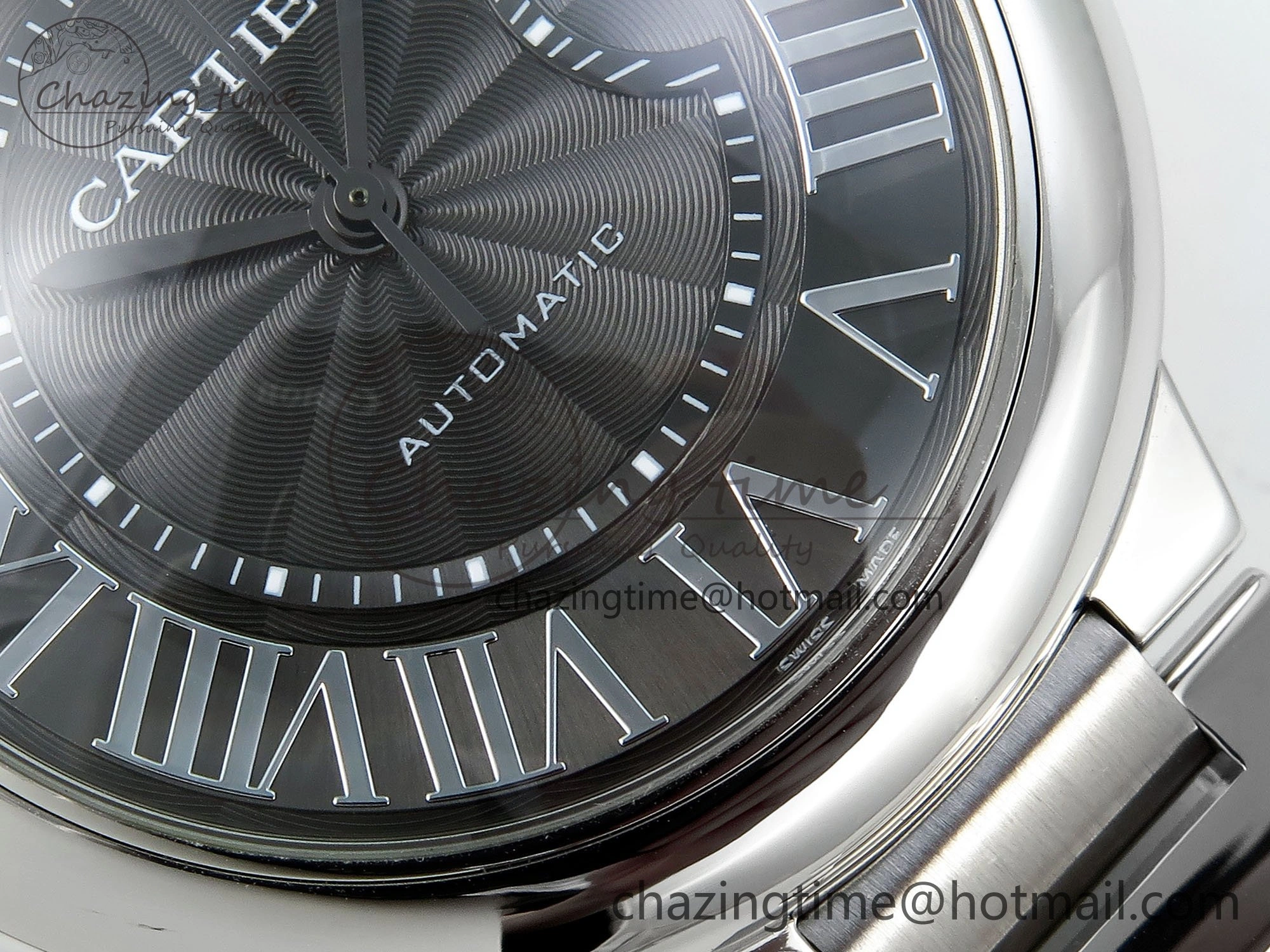 Casual Ballon Bleu 40mm SS CHF 1:1 Best Edition Grey Texture Dial on SS Bracelet A 6044