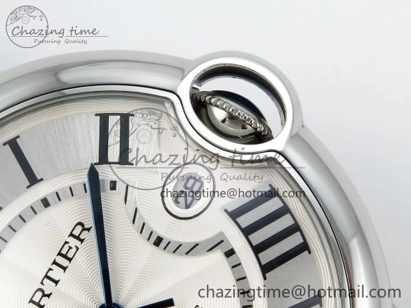 Ballon Bleu 40mm SS CHF 1:1 Best Edition White Texture Dial on SS Bracelet A WeatherProof 6043