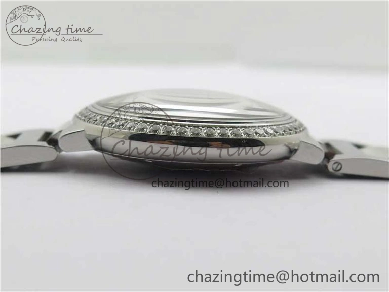 FlexibleFit Ballon Bleu 42mm Crystal Bezel SS V6F 1:1 Best Edition White Texture Dial on SS Bracelet A 10339